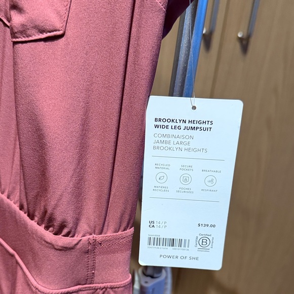 Athleta Sleeveless Jumpsuit in Old Rose color ( Petit Length) - Picture 2 of 5